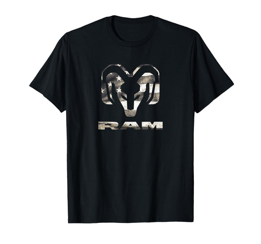 Ram Grey Flag Logo Officially Licensed T-Shirt
