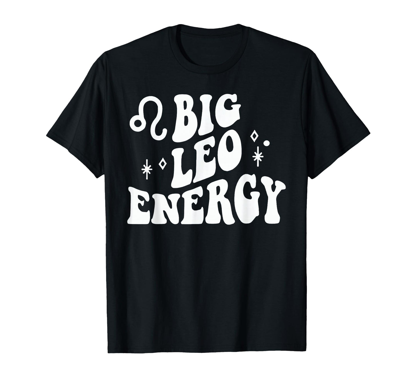 Leo Big Energy Retro Smile Flower Zodiac Birthday Women T-Shirt