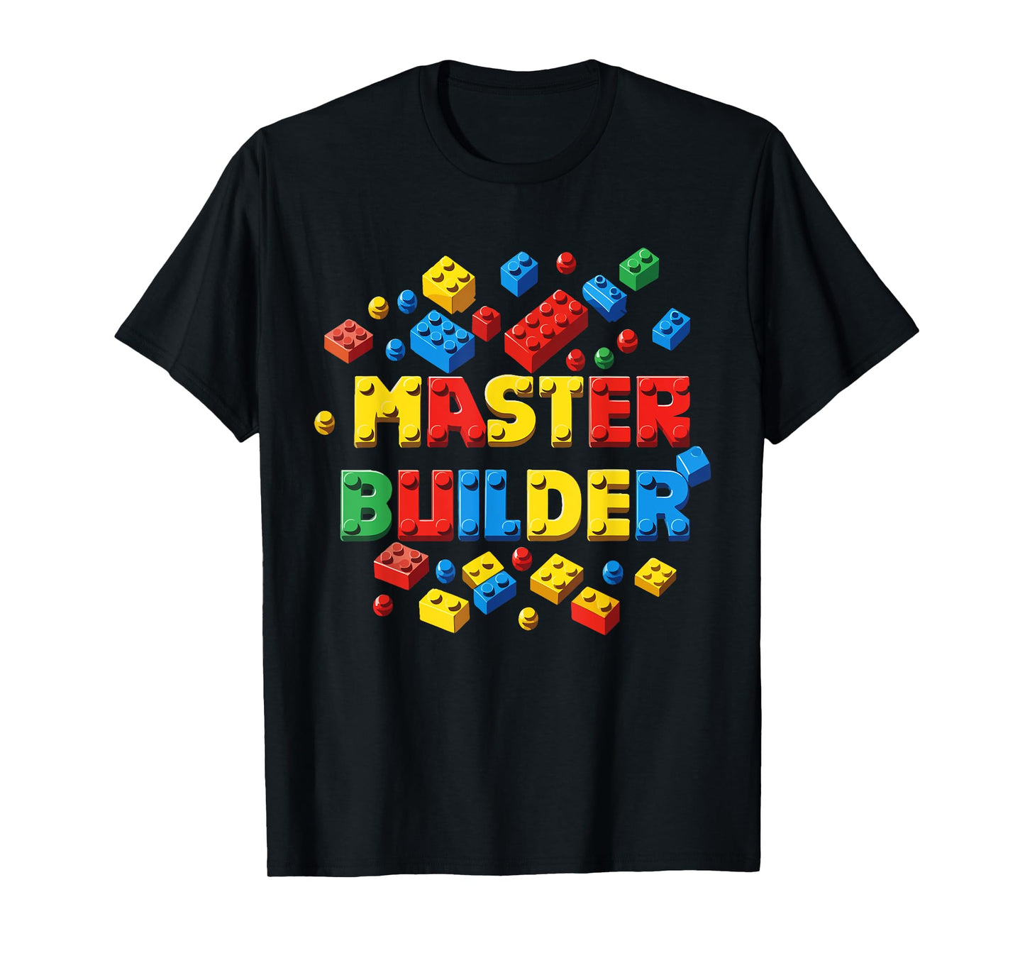 Master Builder, Block Building For A Brick Builder T-Shirt