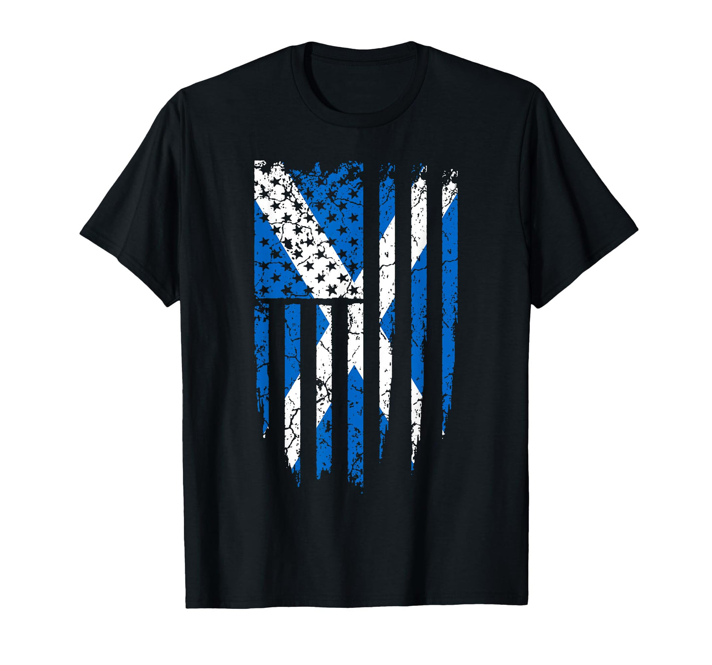 Scottish American Scotland & America Flag T-Shirt T-Shirt