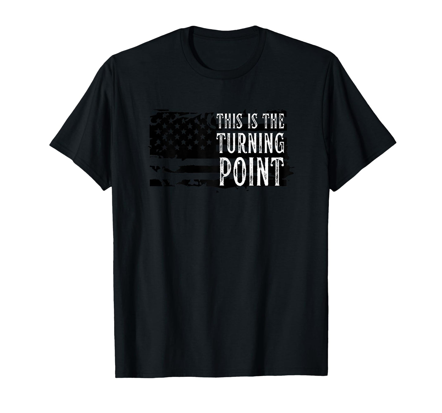 Women Vintage This is The Turning Point Tee USA Flag for T-Shirt