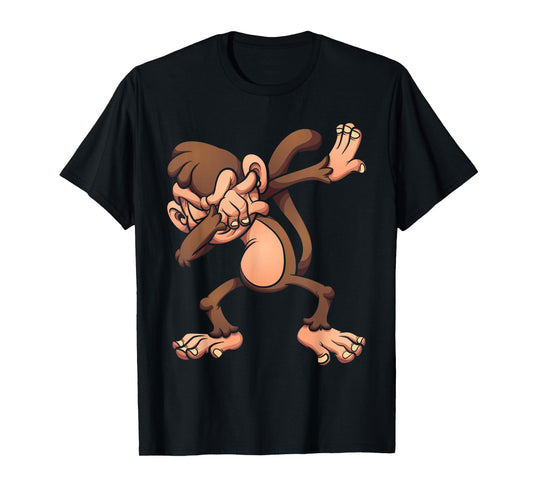 Monkey Dabbing - Animal Zoo Lover Zookeeper Primate Zoology T-Shirt
