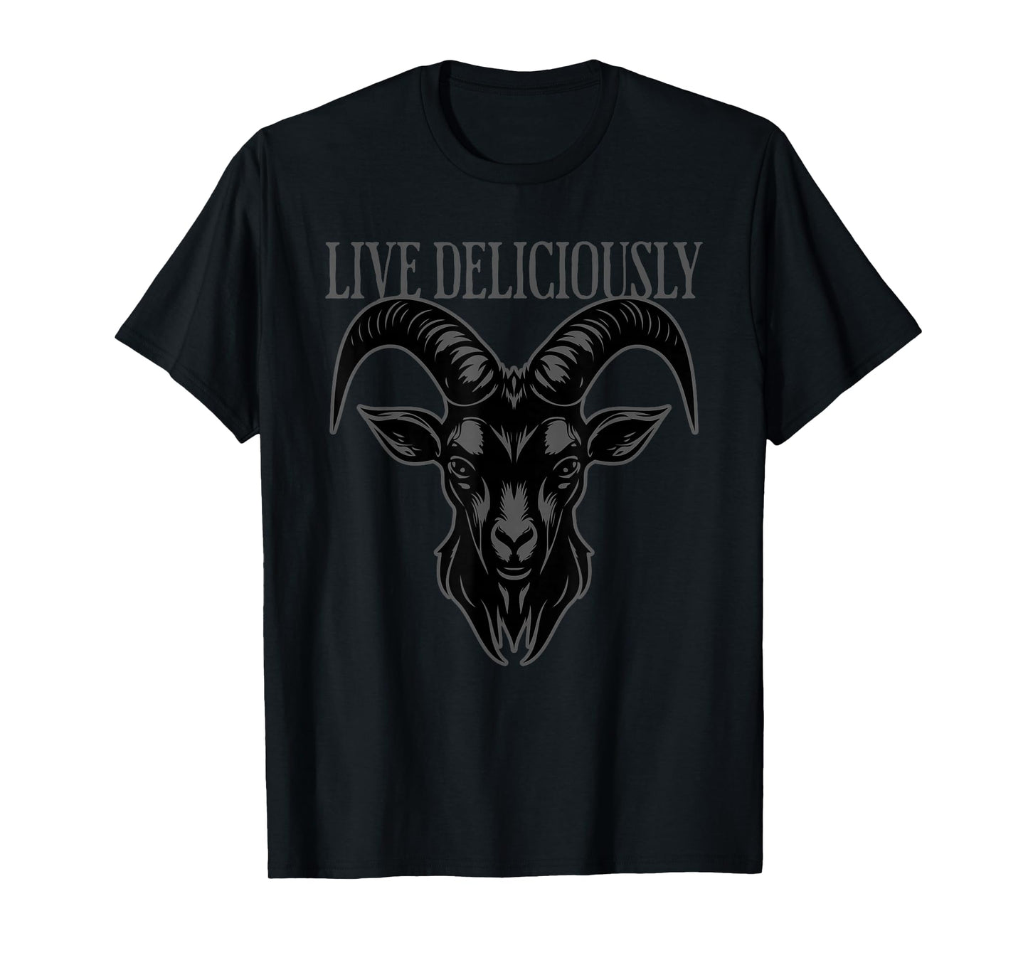 Retro Live Deliciously Leviathan Cross Goat Black Phillip T-Shirt