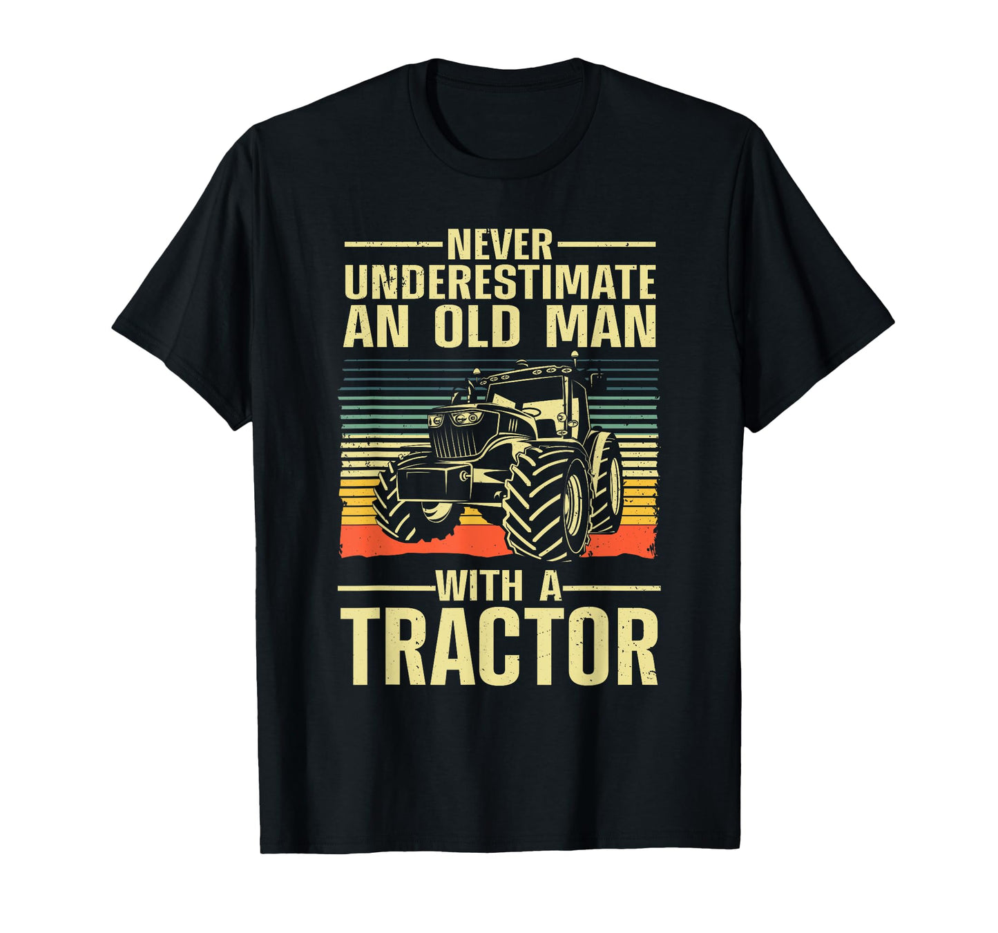 Cool Tractor For Men Dad Grandpa Farmer Driver Farming Truck T-Shirt