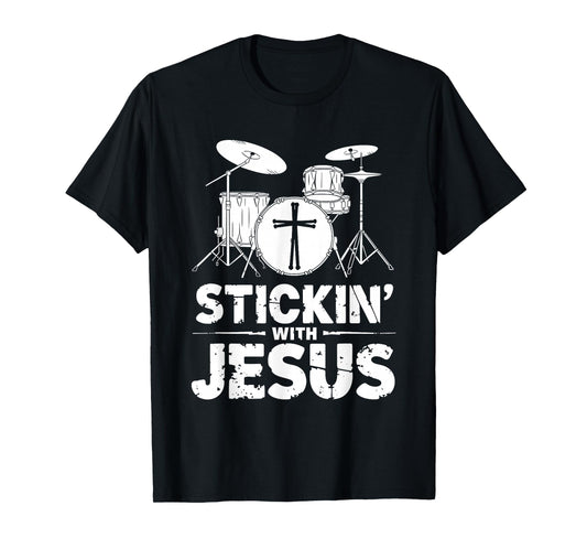 Christian Drummer For Drumming Drum Player Drumset T-Shirt