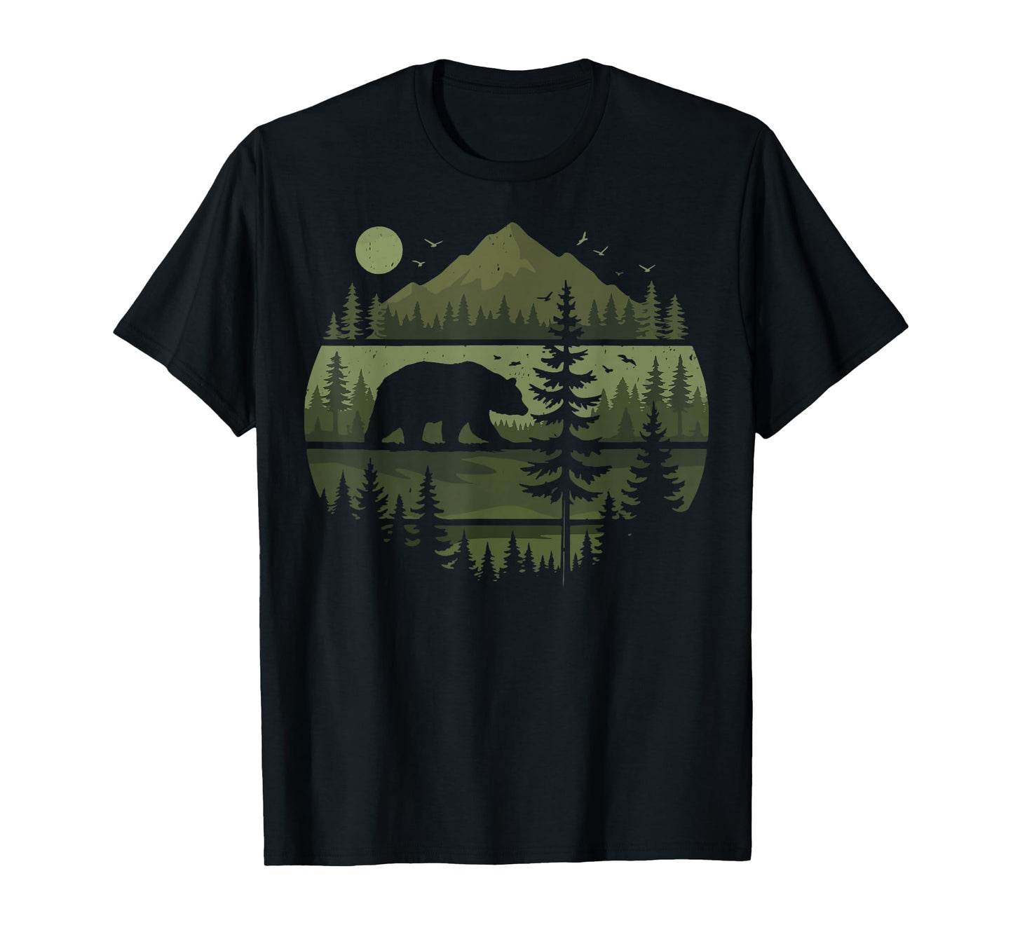 Forest Retro Nature Wildlife Outdoor T-Shirt