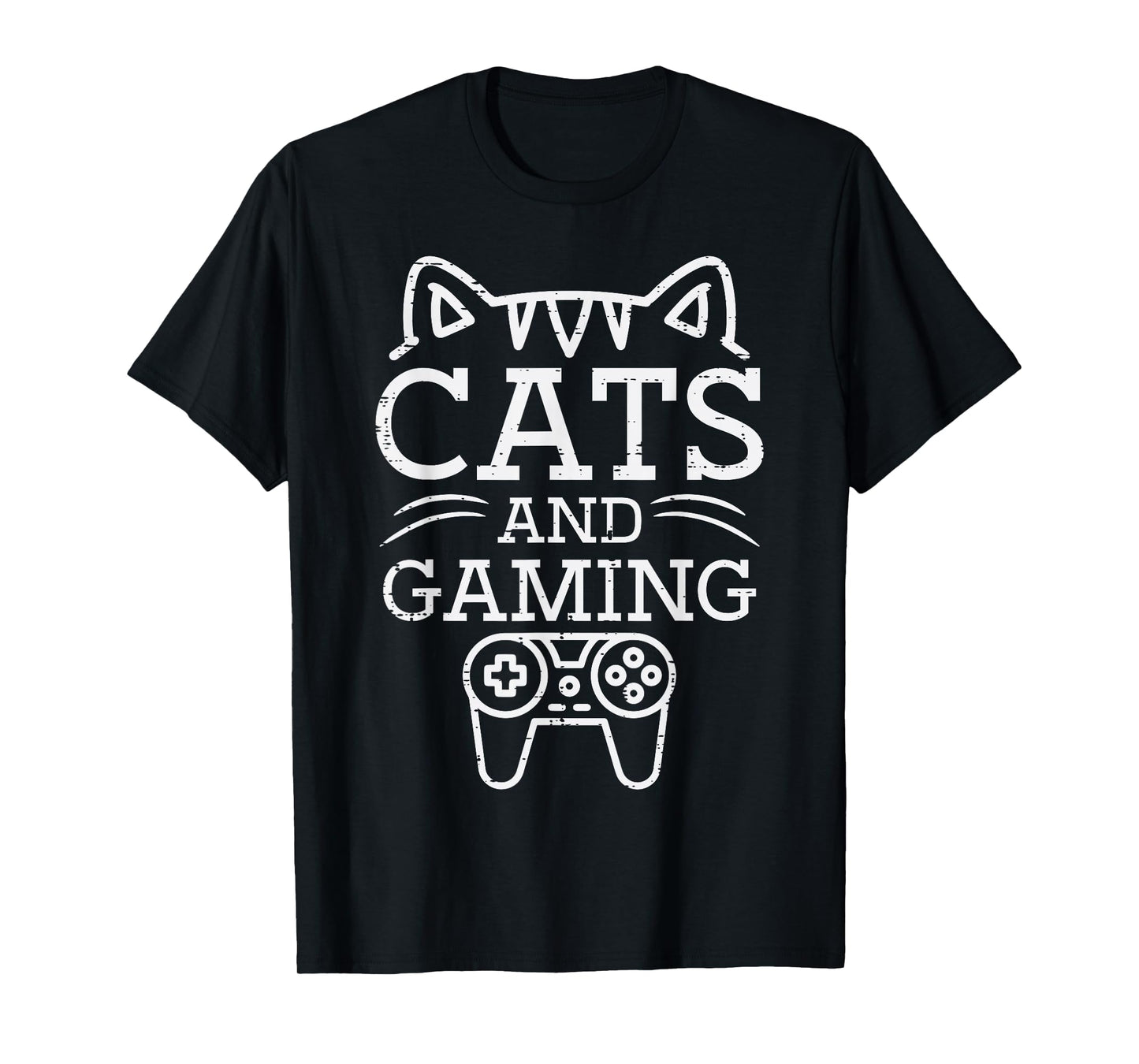 Gamer Cats And Gaming Video Game Men Women Boys Girls Kids T-Shirt