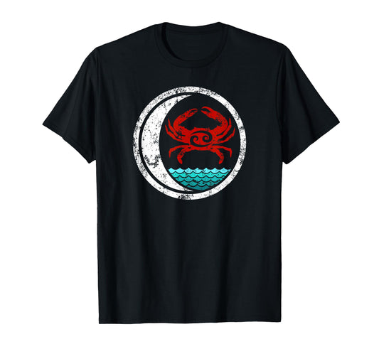 Cancer Zodiac - Crab, Moon, Water - Cool T-Shirt T-Shirt