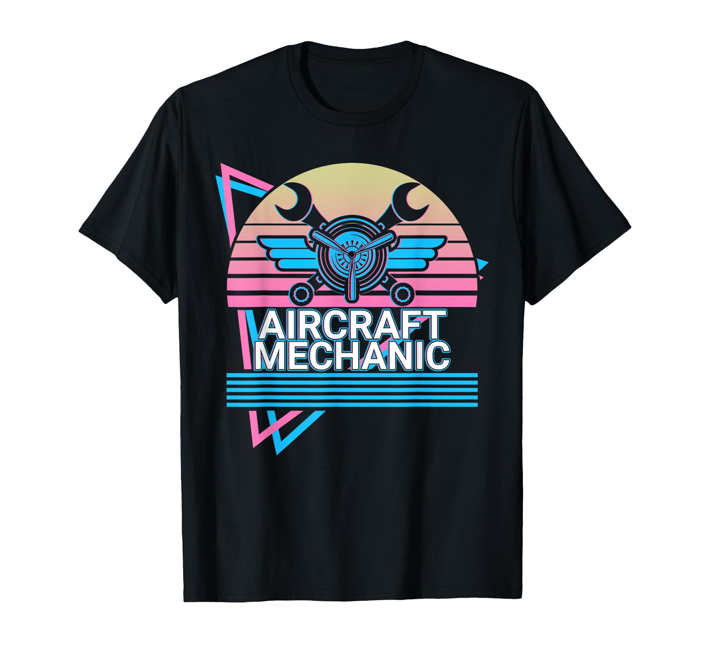Aircraft Mechanic Aviation Retro T-Shirt