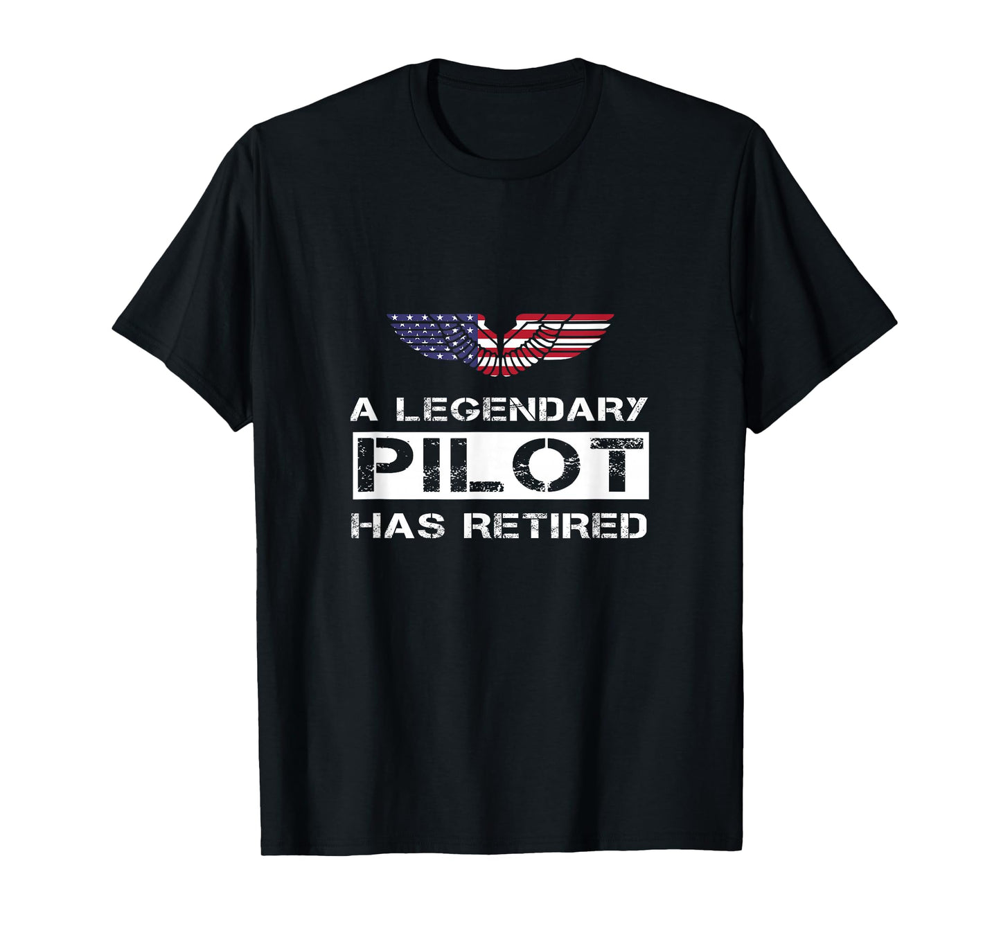 A Legendary Pilot Has Retired Military Jet Retirement Wings T-Shirt