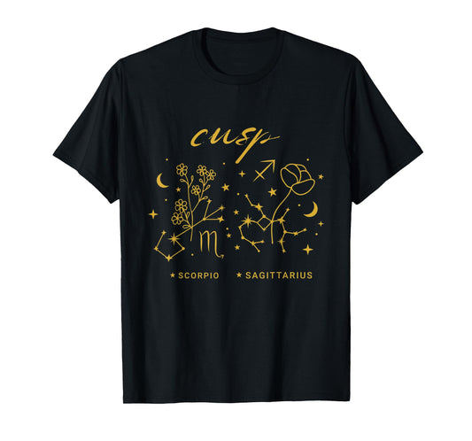 Scorpio Sagittarius Cusp Zodiac Horoscope November Birthday T-Shirt