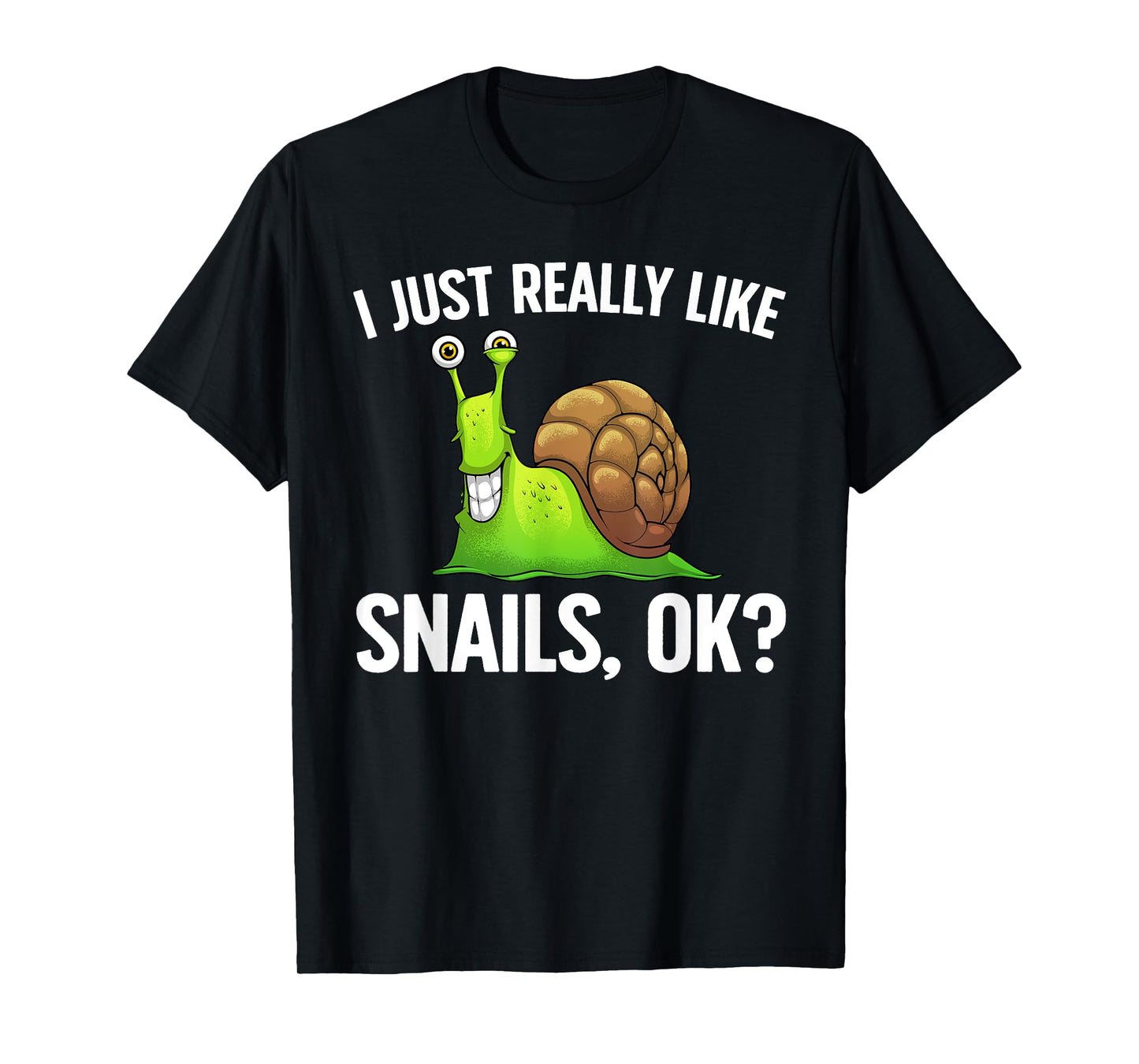 Cute Snail Design For Men Women Kids Gastropod Snail Lovers T-Shirt