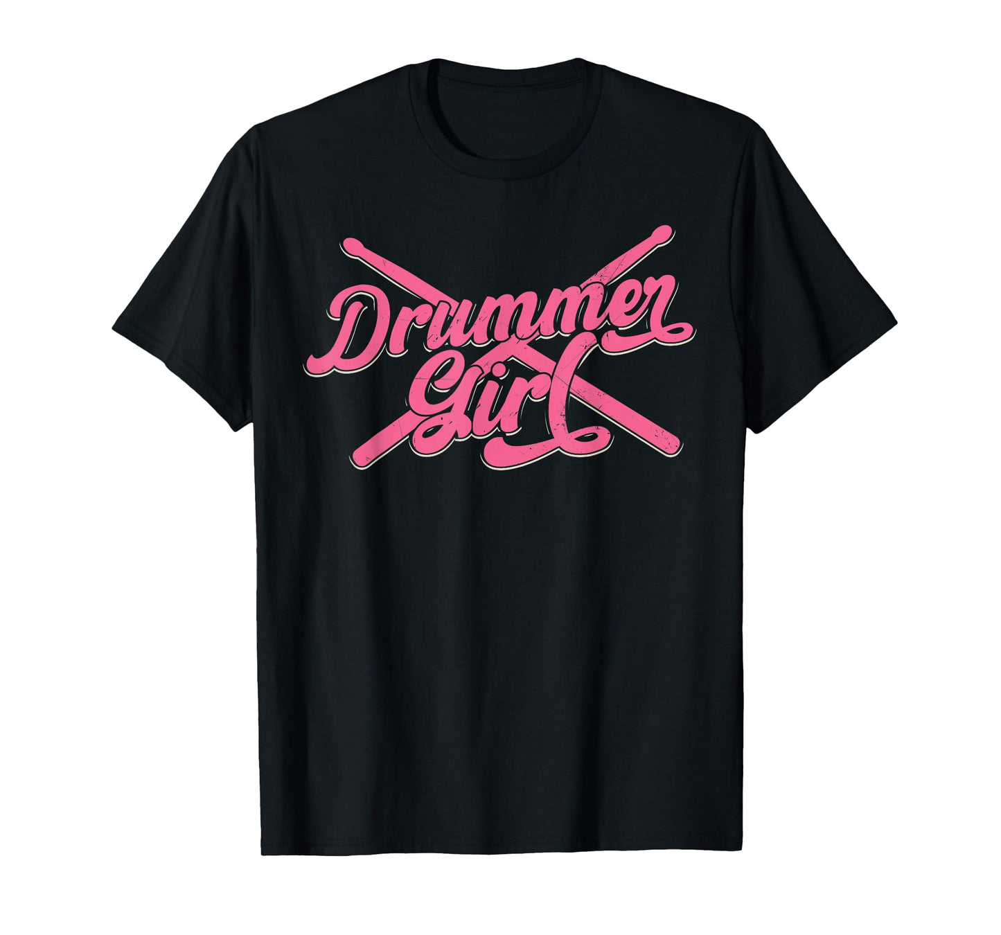 Vintage Durmsticks Musician Percussionist Drummer Girl Gifts T-Shirt