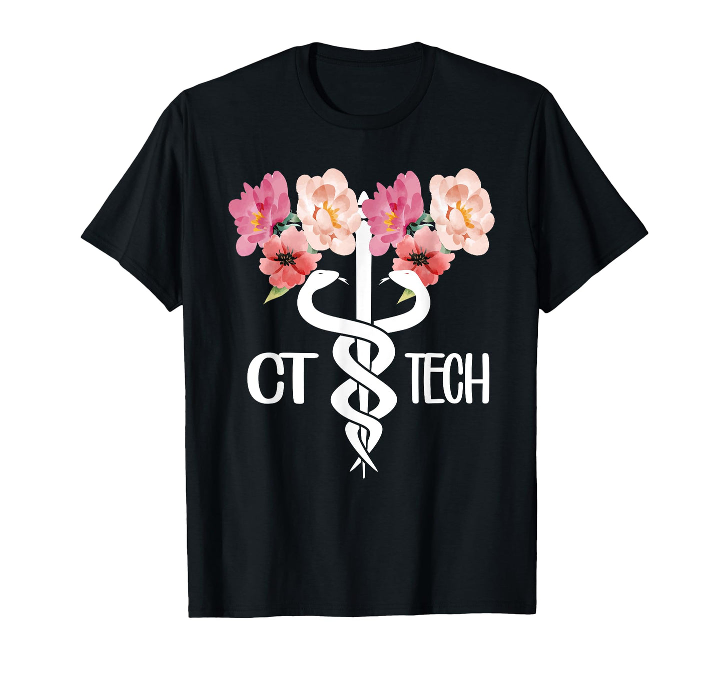 CT Tech Caduceus Computed Tomography Tech T-Shirt