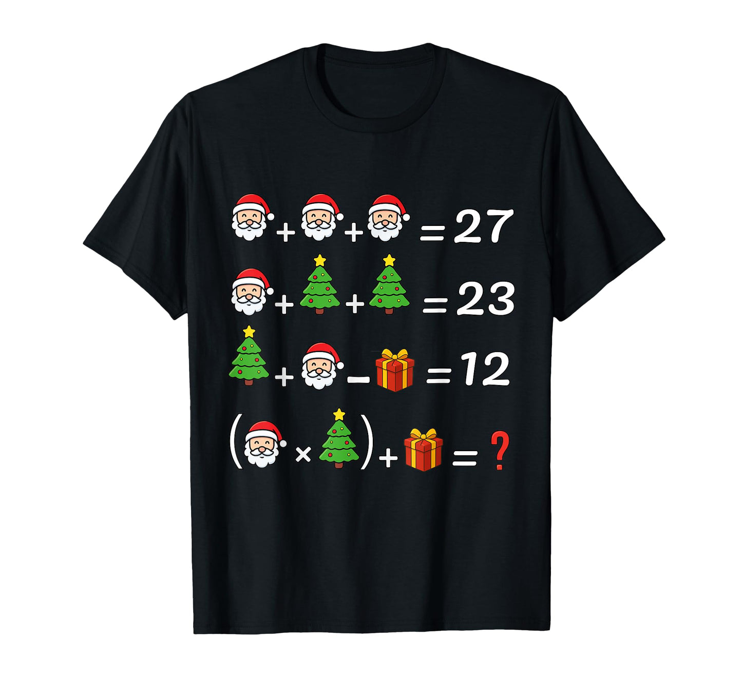 Funny 67 Meme Christmas Math Teacher Santa Six Seven Puzzle T-Shirt