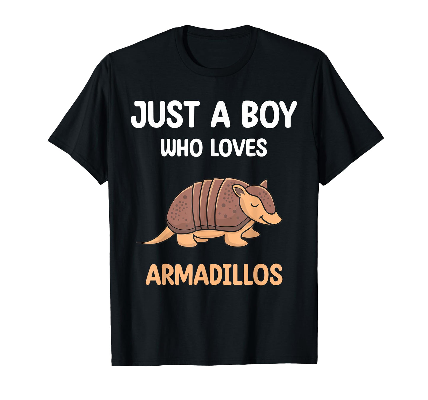Armadillo Just A Boy Who Loves Armadillos Kids Boys Toddler T-Shirt