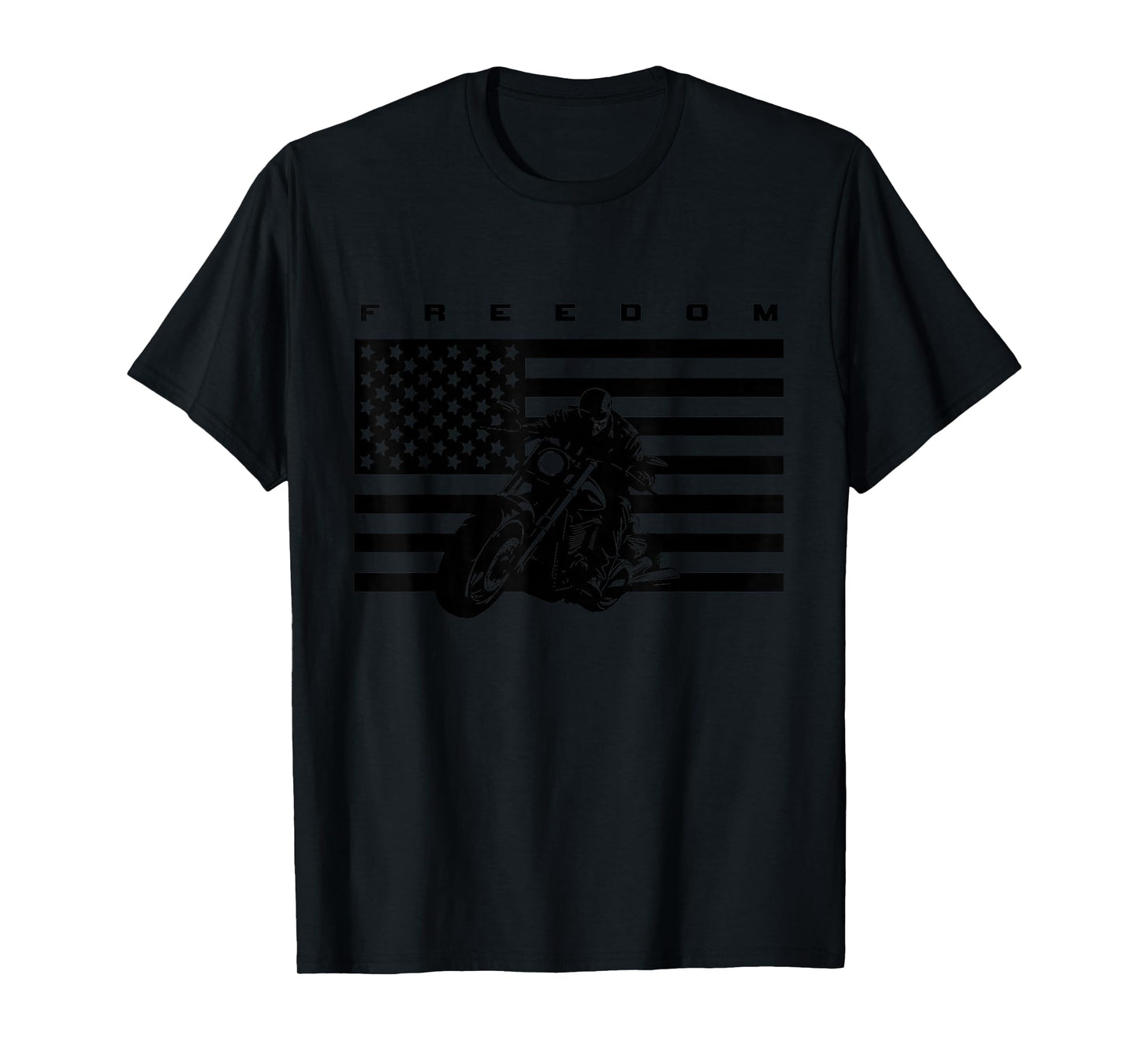 American Flag Motorcycle Apparel - Motorcycle T-Shirt