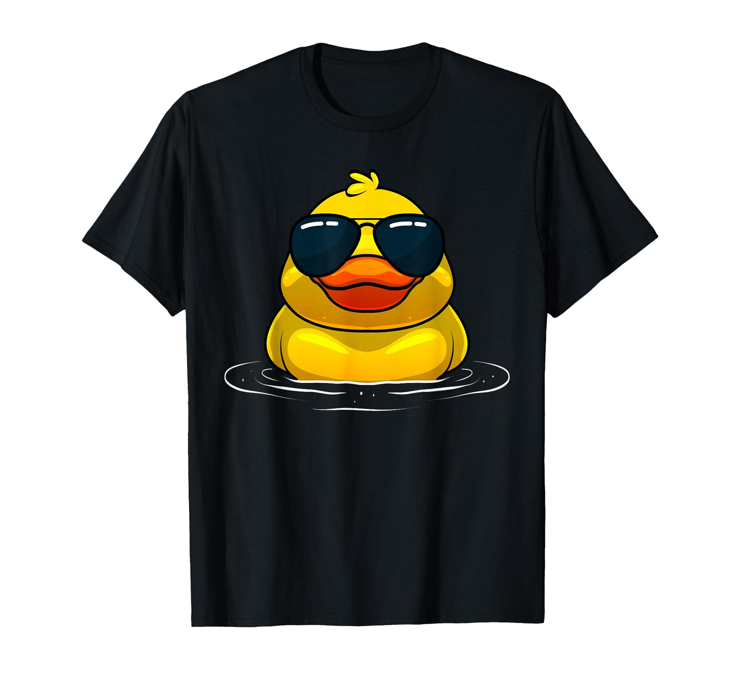 Cool Duck For Men Women Kids Rubber Duck Lovers Sunglasses T-Shirt