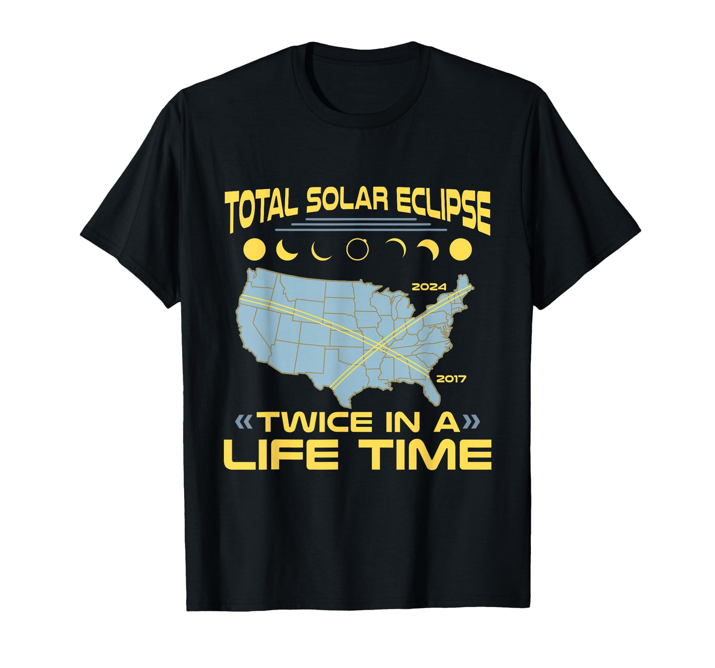 Twice in A Lifetime Solar Eclipse Shirt 2024 Total Eclipse T-Shirt