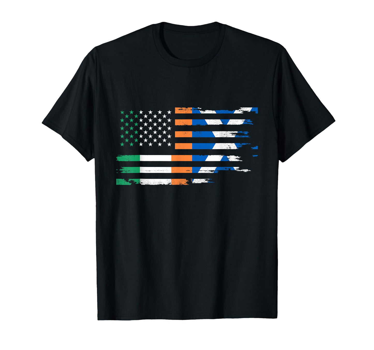 Irish Scottish American Flag of Scotland Ireland Heritage T-Shirt