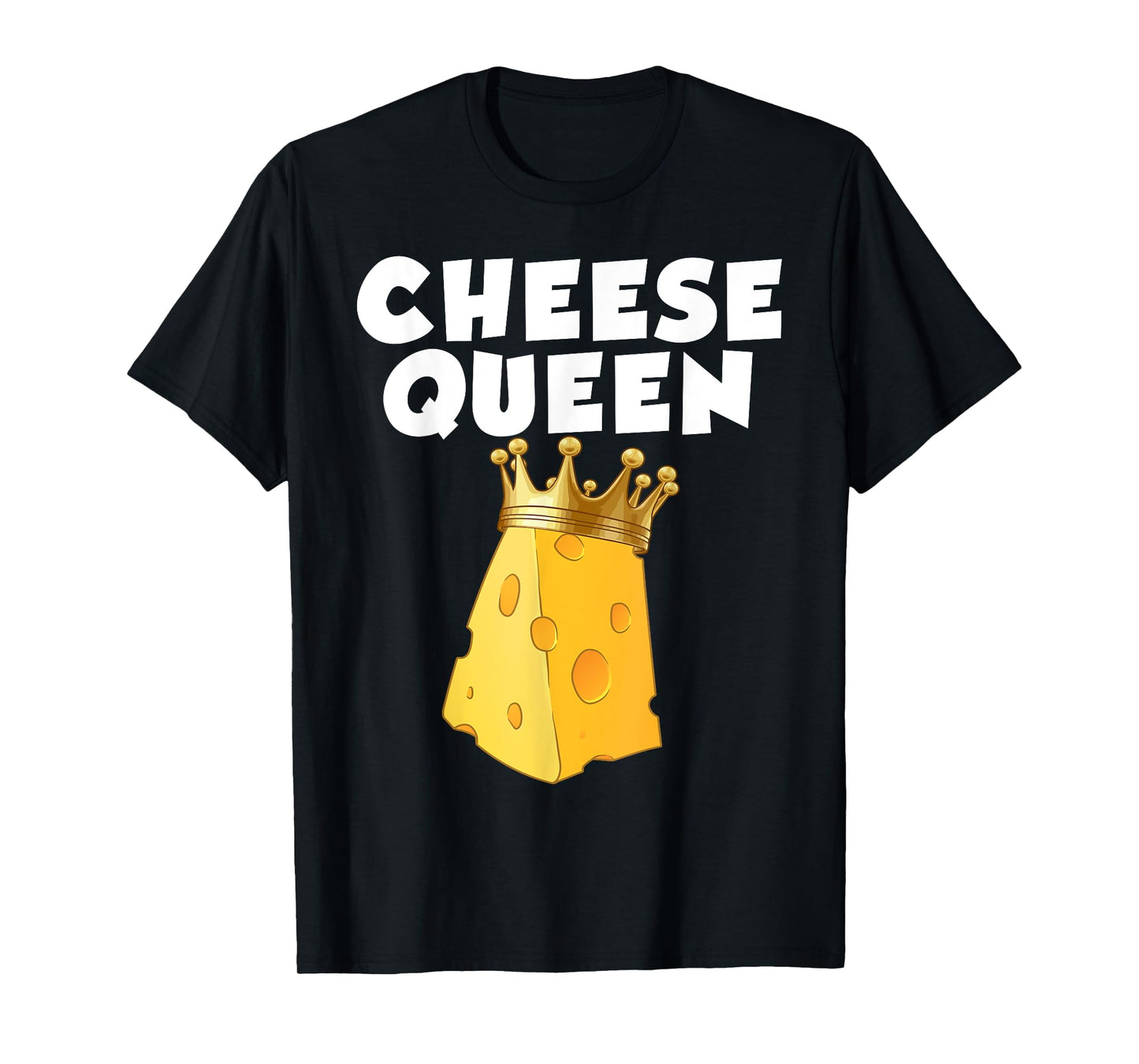 Cheese Queen Art For Women Girls Food Parmesan Cheese Lover T-Shirt