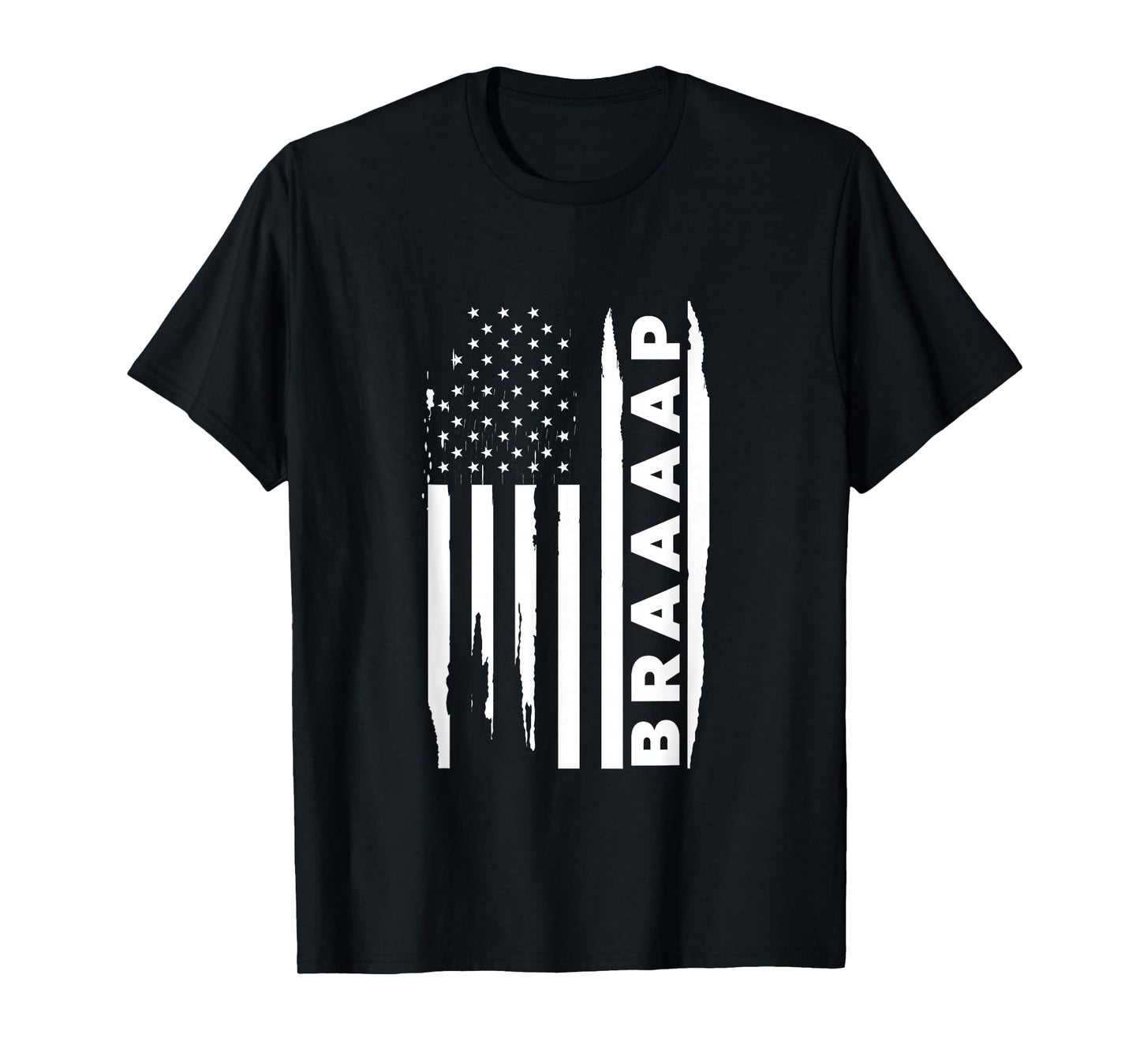 Braap USA Flag USA Motocross Dirt Bike Rider Biker T-Shirt