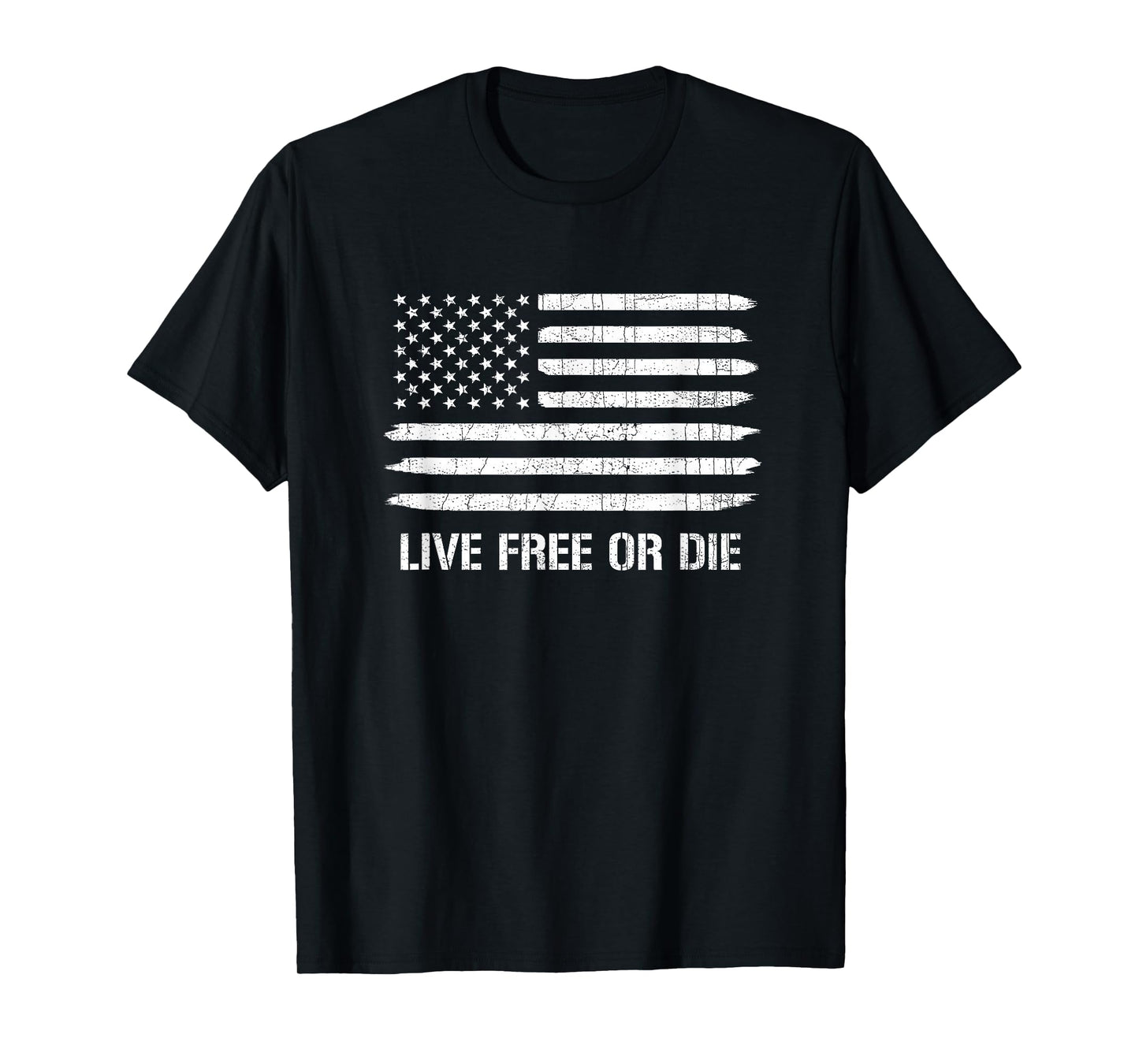 Live Free or Die 2nd Amendment American Flag T-Shirt