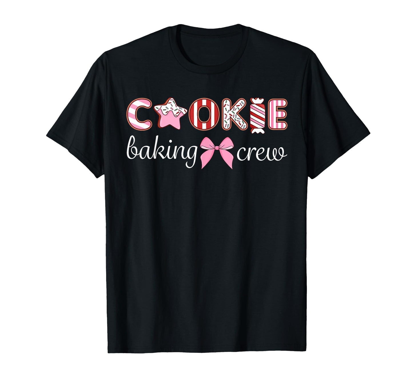 Cookie Baking Crew Bow Cute Theme Family T-Shirt
