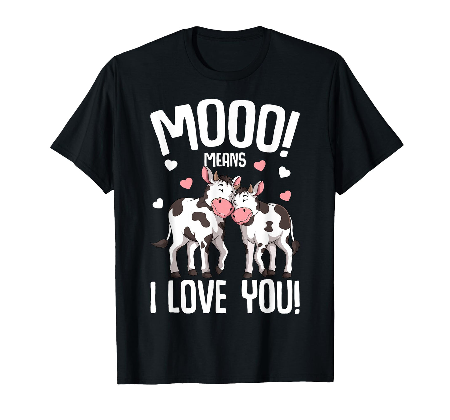 Cow Moo Women Kids Girls T-Shirt