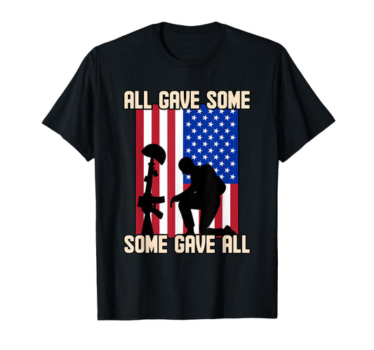 All Gave Some USA Flag Some Gave All Memorial Day Graphic Women Kids Men T-Shirt