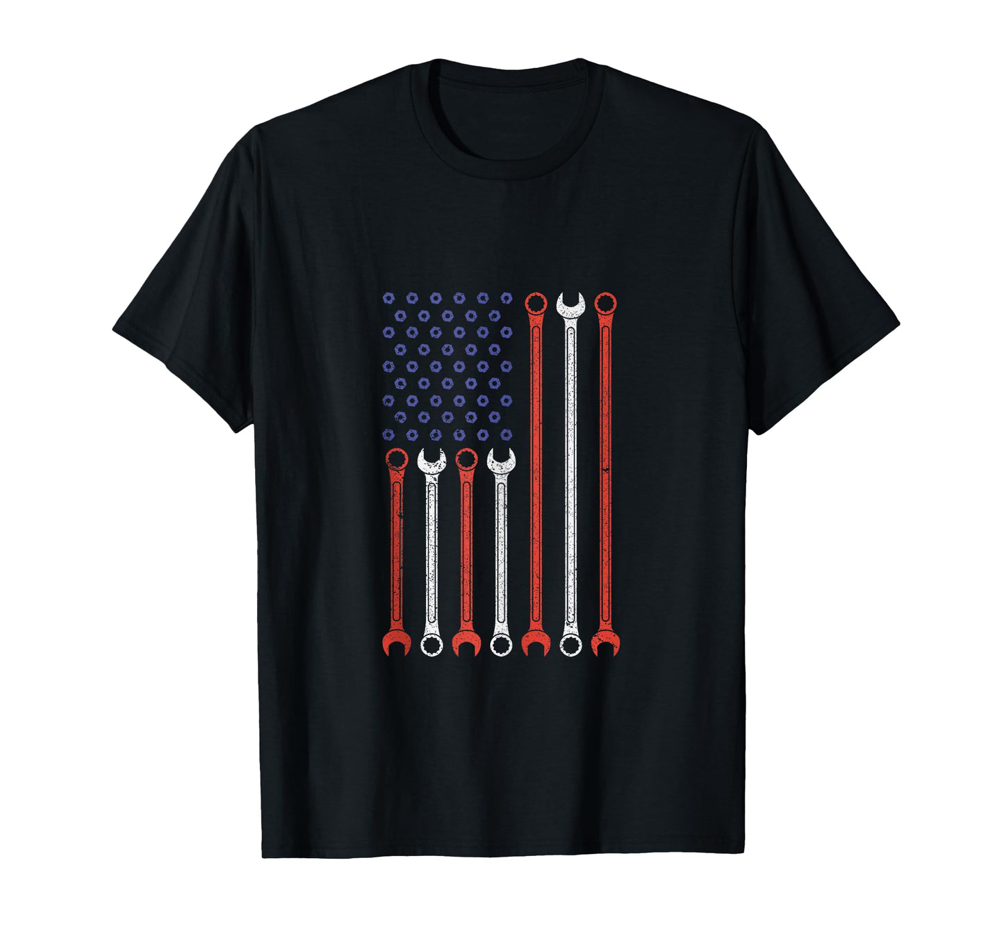 Vintage American Flag Diesel Engine Mechanic Muscle Car Love Tank Top