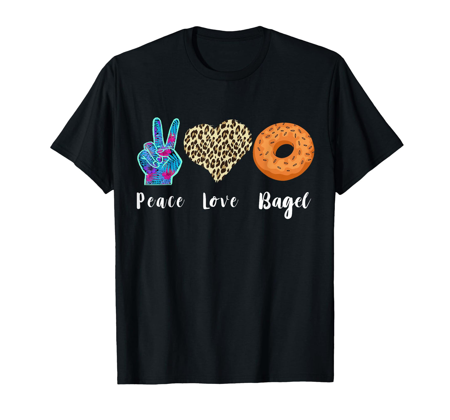 Bagel Love Peace Bagels Baker Dough Baking Bagel Lover T-Shirt