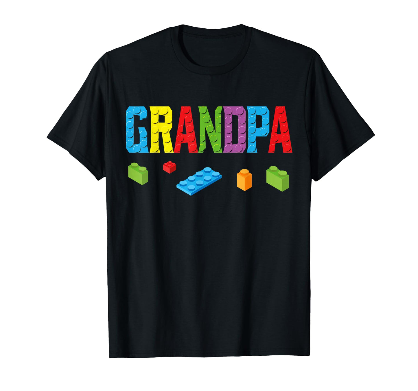 Grandpa Master Builder Building Bricks Blocks Family Set T-Shirt