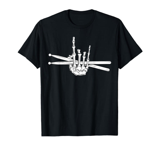 Skeleton Hand Drumsticks | Cool Drummer Gift | Drum Sticks T-Shirt