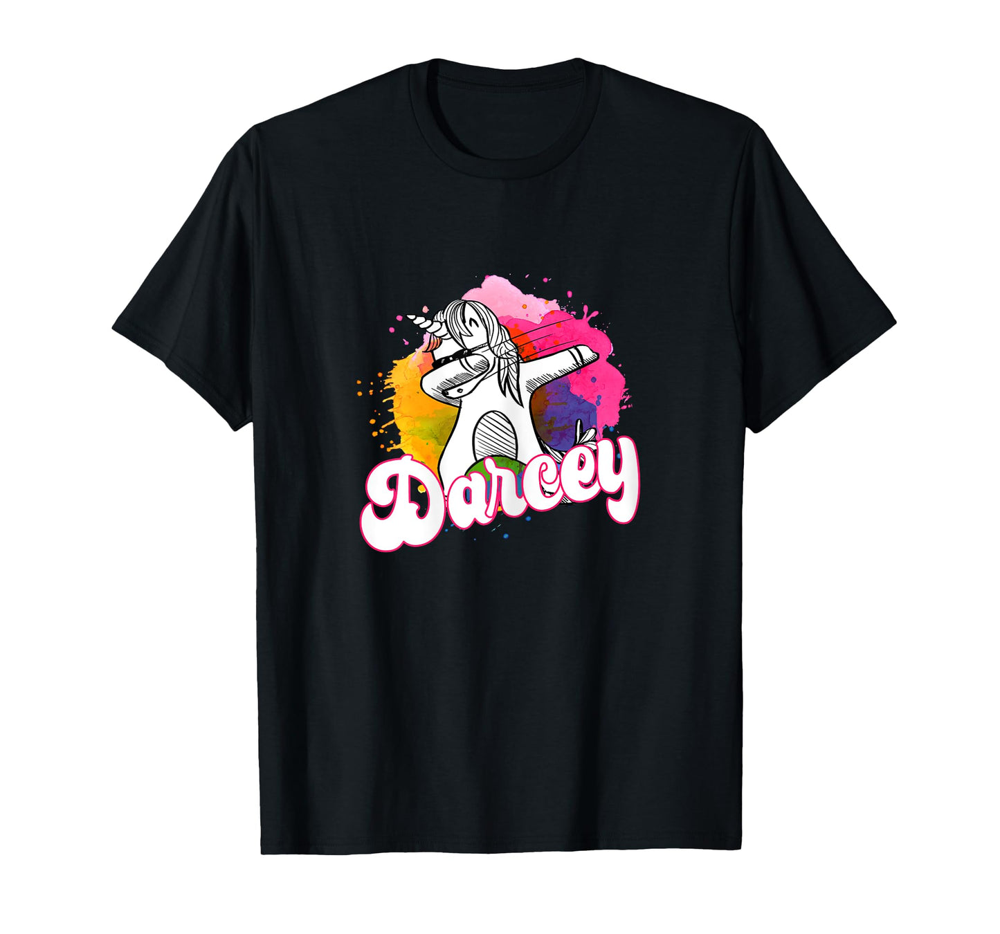 DARCEY - Beautiful girl name with cool dabbing unicorn T-Shirt