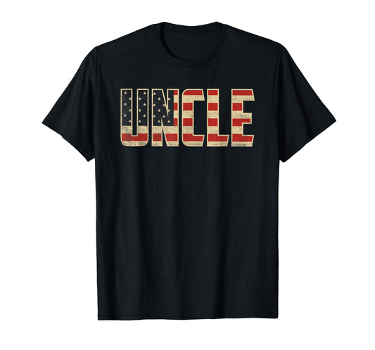 Uncle Bold Patriotic American Flag Father’s Day Uncle T-Shirt