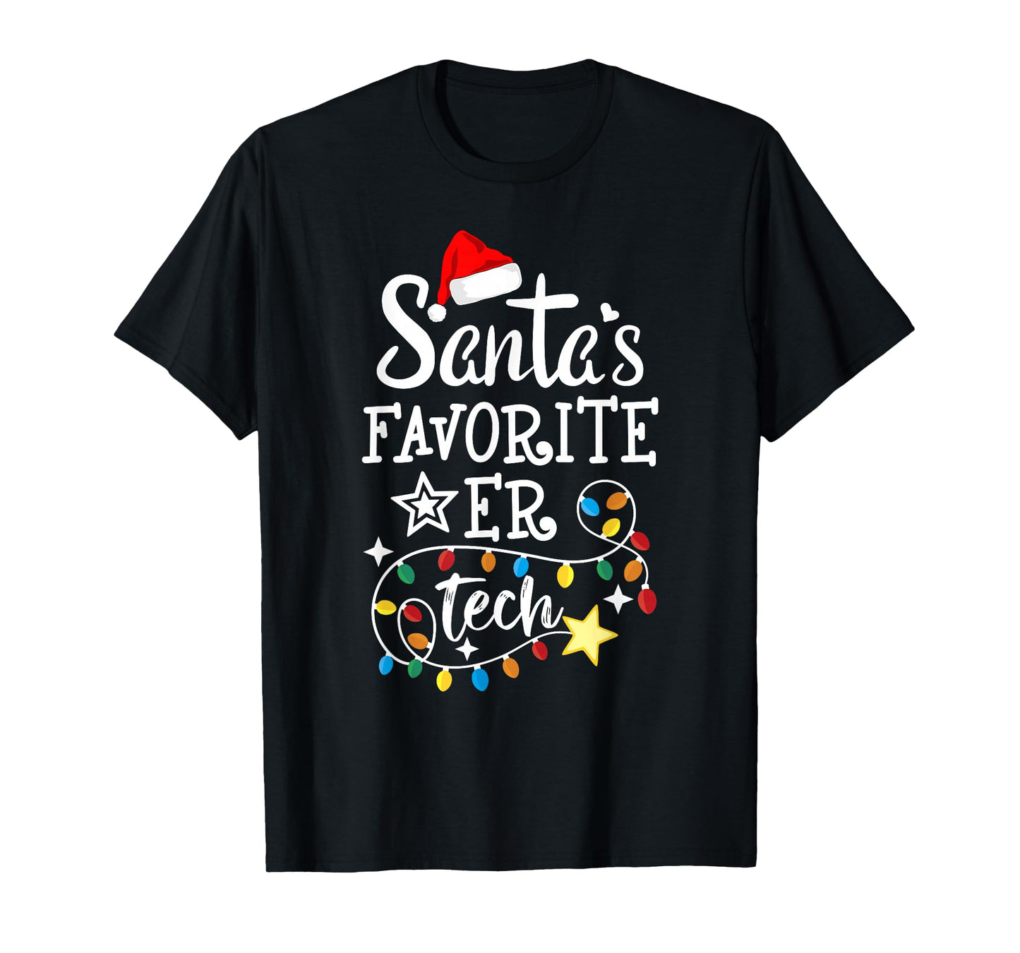 Christmas Emergency Room Technician Santa's Favorite ER Tech T-Shirt