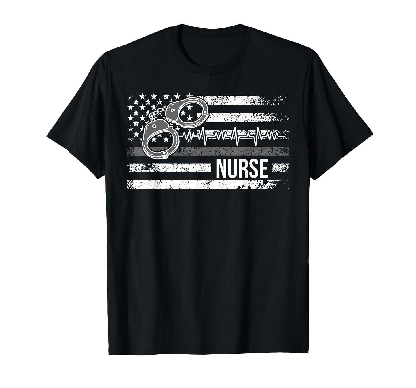 Correctional Nurse American Flag Corrections Nursing T-Shirt