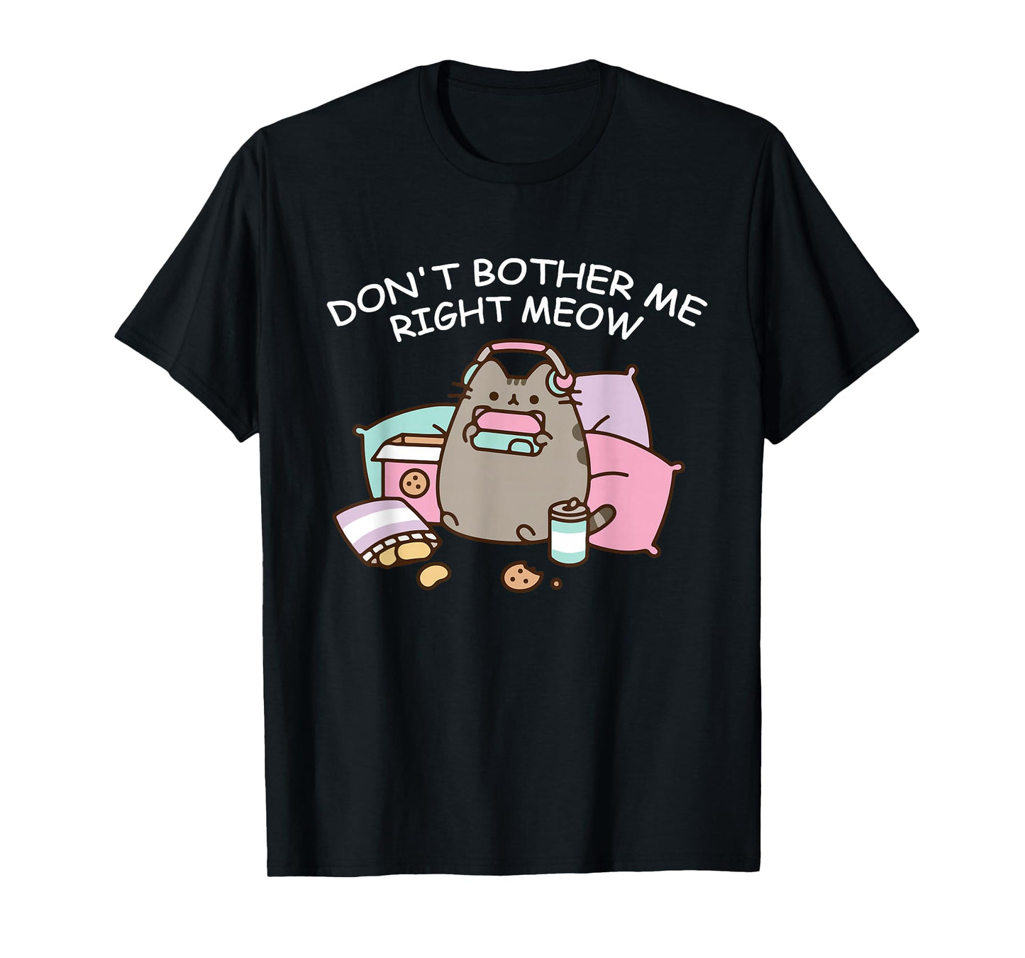 Don't Bother Me Right Meow, Funny Video Gamer and Cat Lover T-Shirt
