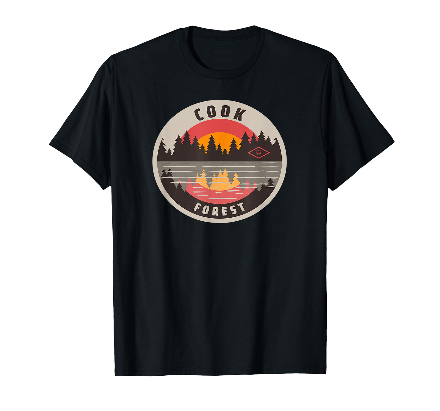 Cook Forest Lake reflection T-Shirt