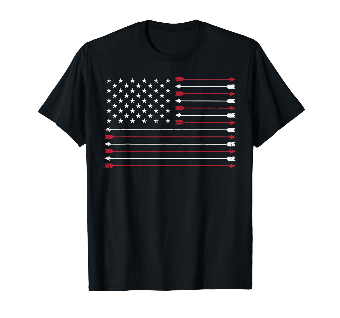 American Flag Arrow Hunting Archery USA Hunter Archer Gift T-Shirt