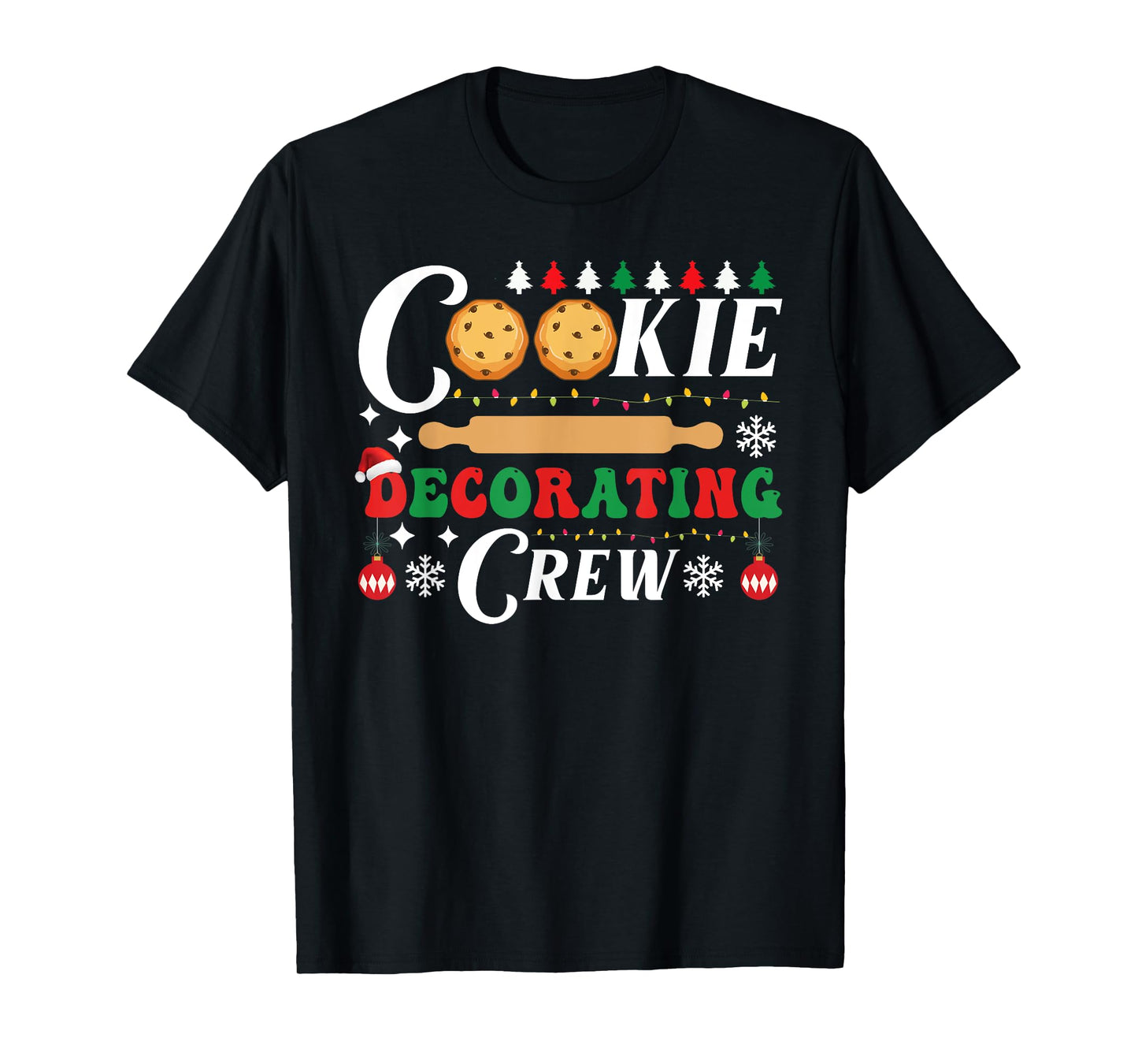Cookie Decorating Crew Funny Christmas Baking Bakers Pajama T-Shirt