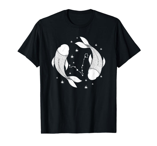 Pisces Star Sign Astrology Zodiac Astronomy T Shirt T-Shirt