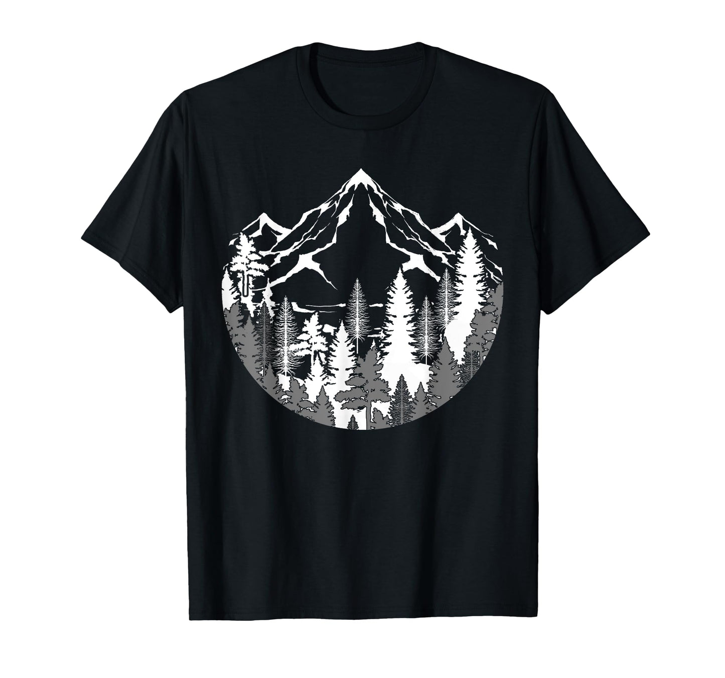 Forest Mountains Outdoor Nature Wildlife Trees Hiking T-Shirt