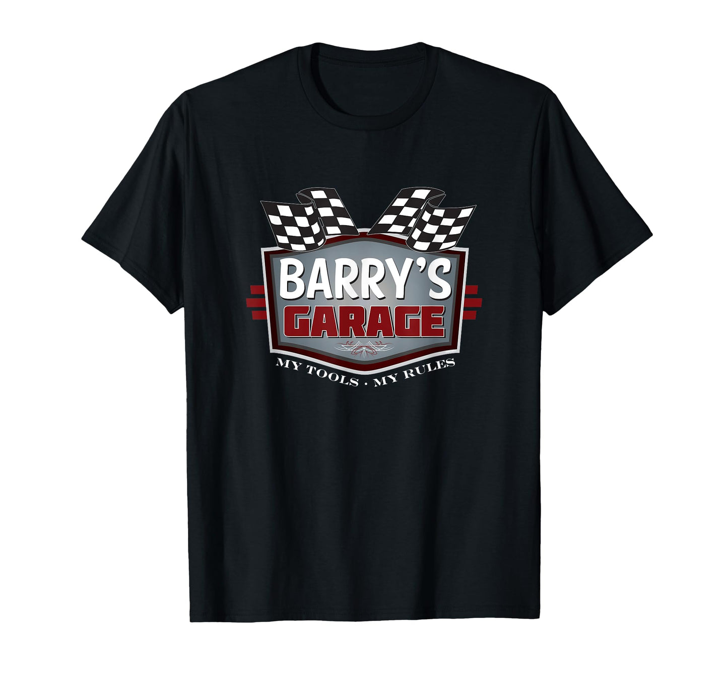 Barry's Garage T-shirt - Funny Car Guy - My Tools My Rules T-Shirt