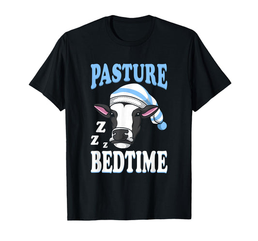 Cute Sleepy Cow Pasture Bedtime T-Shirt