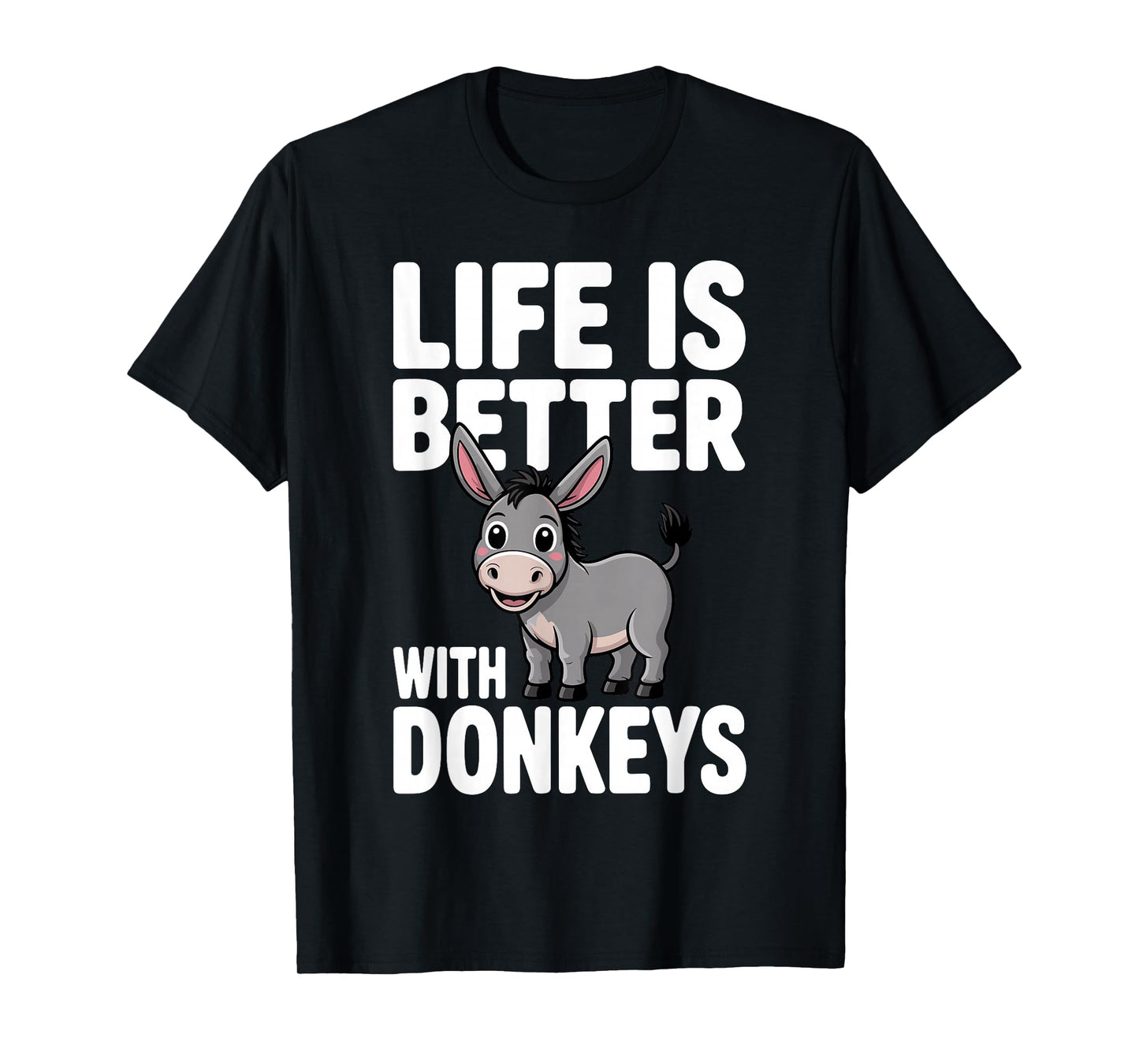 Cute Donkey Design for Men Women Pet Animal Donkey Lovers T-Shirt