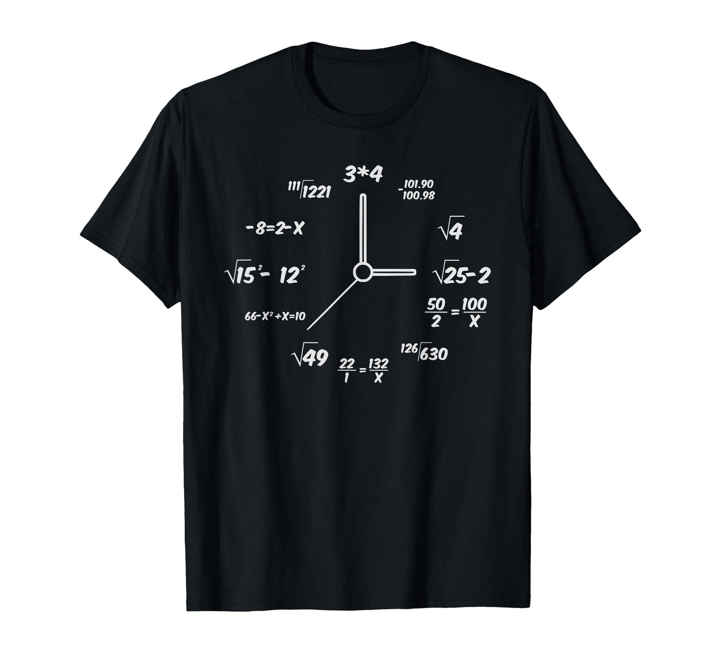 Creative Clock Math Time Men s T-Shirt T-Shirt
