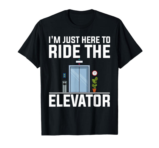 Cool Elevator Art for Men Women Elevator Inspector Installer T-Shirt