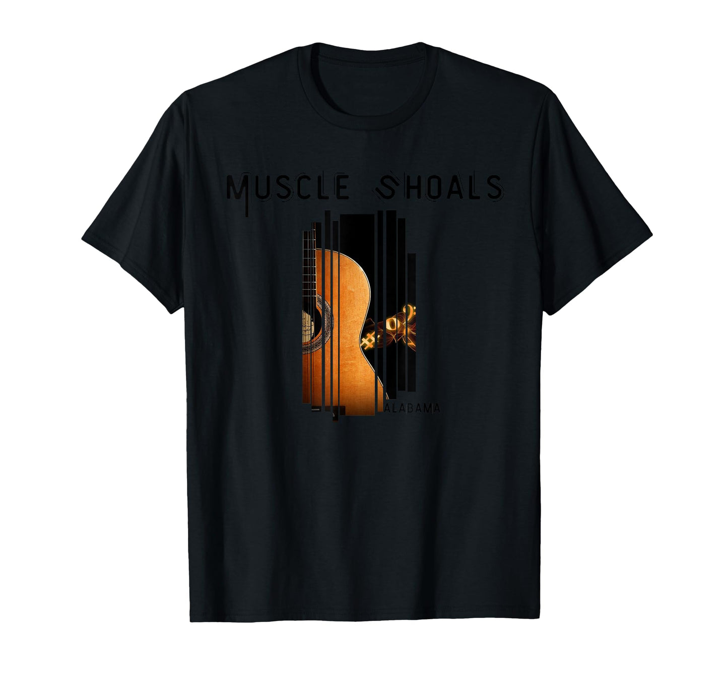 Muscle Shoals Alabama AL Distressed Grunge Text Music City T-Shirt